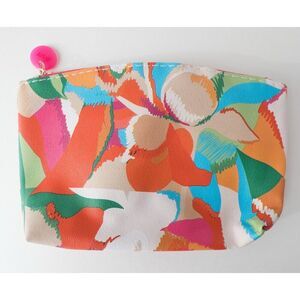 5/$20 NWOT Ipsy Glam Bag May 2023 Floral Tropical Summer Faux Leather Makeup Bag